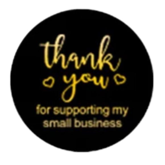 Thank you for supporting my small business sticker | NWT 1 in round pack (500) - Picture 3 of 4